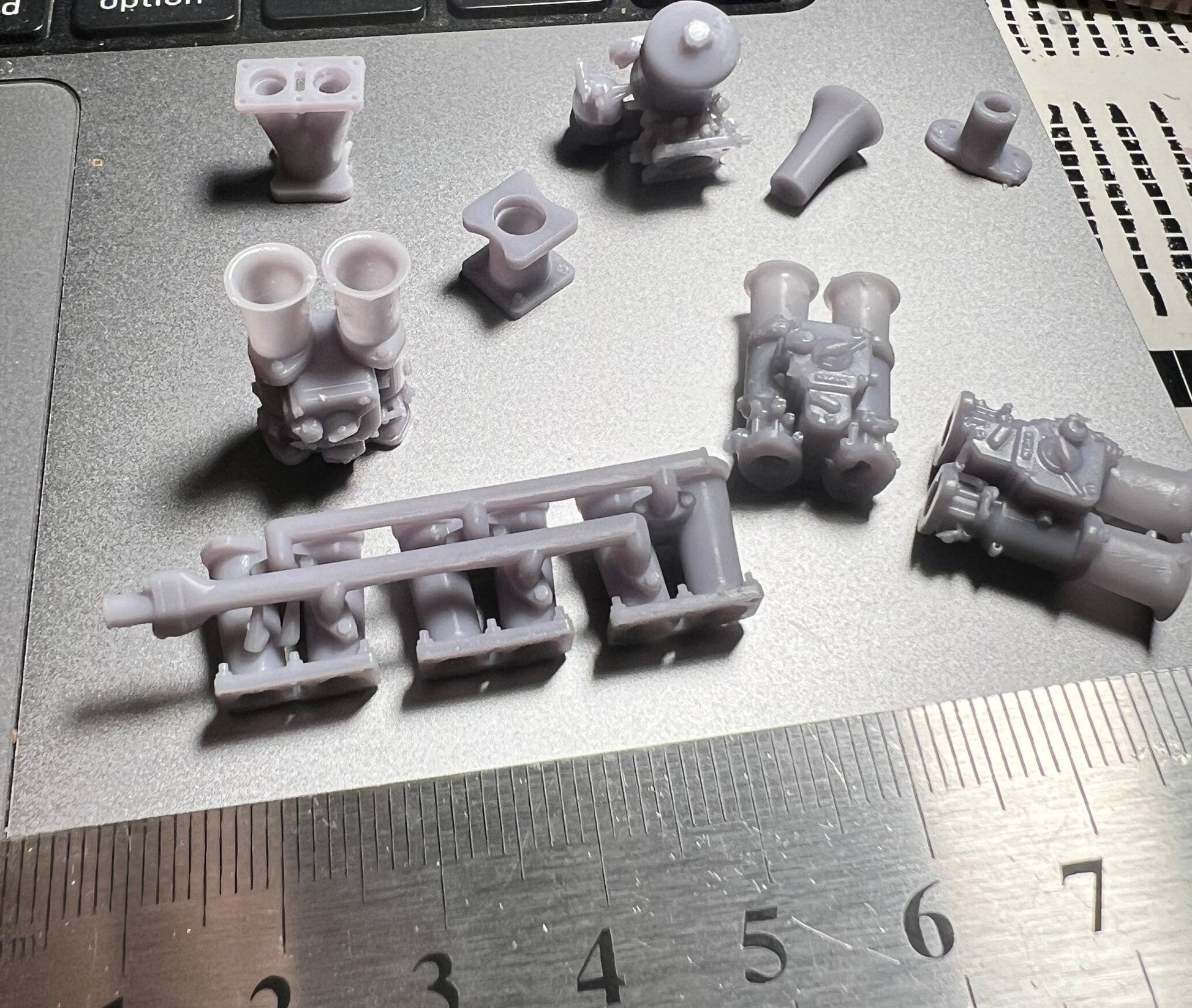 3d printed car pieces and engines for miniature model and RC cars ...